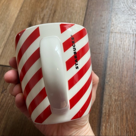 Starbucks Red and White Candy Cane 12 Ounce Mug - Picture 3 of 8